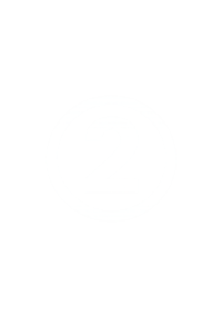 minimalist white number 2 design